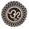Печать на ткани Деревянный блок ручной работы Om Pattern Designer Textile Stamp