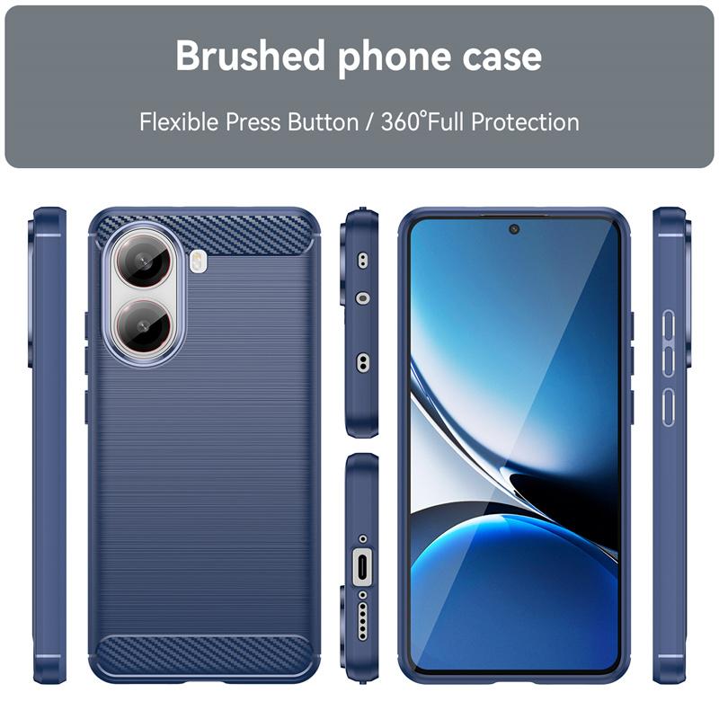 Для Xiaomi Poco X7 Pro Чехол Бампер для телефона Ударопрочный Углеродное волокно ТПУ Силиконовый чехол для PocoX7 Pro Pocco Poko маленький X7Pro Funda