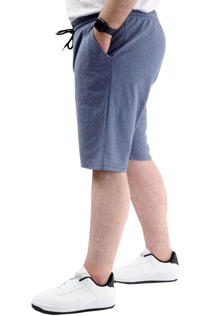 Мужские шорты больших размеров и бермуды больших размеров Xl Мужские шорты с карманами больших размеров вафельного цвета, индиго