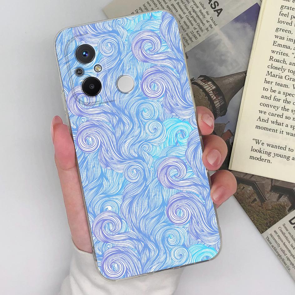 Прозрачный чехол для Xiaomi Redmi Note 8 9 10 11 12 Pro Plus Redmi 10C 12C 11 Prime 9A 9C, задняя крышка телефона, силиконовый мягкий ТПУ, модные бамперы для телефона Redmi
