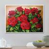 Needlework Diamond Embroidery Red Rose Flower 5D Rhinestones Diamond Painting Diamond Embroidery
