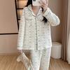 Women's Warm Pure Cotton Long-Sleeve Pajama Set - Autumn/Winter