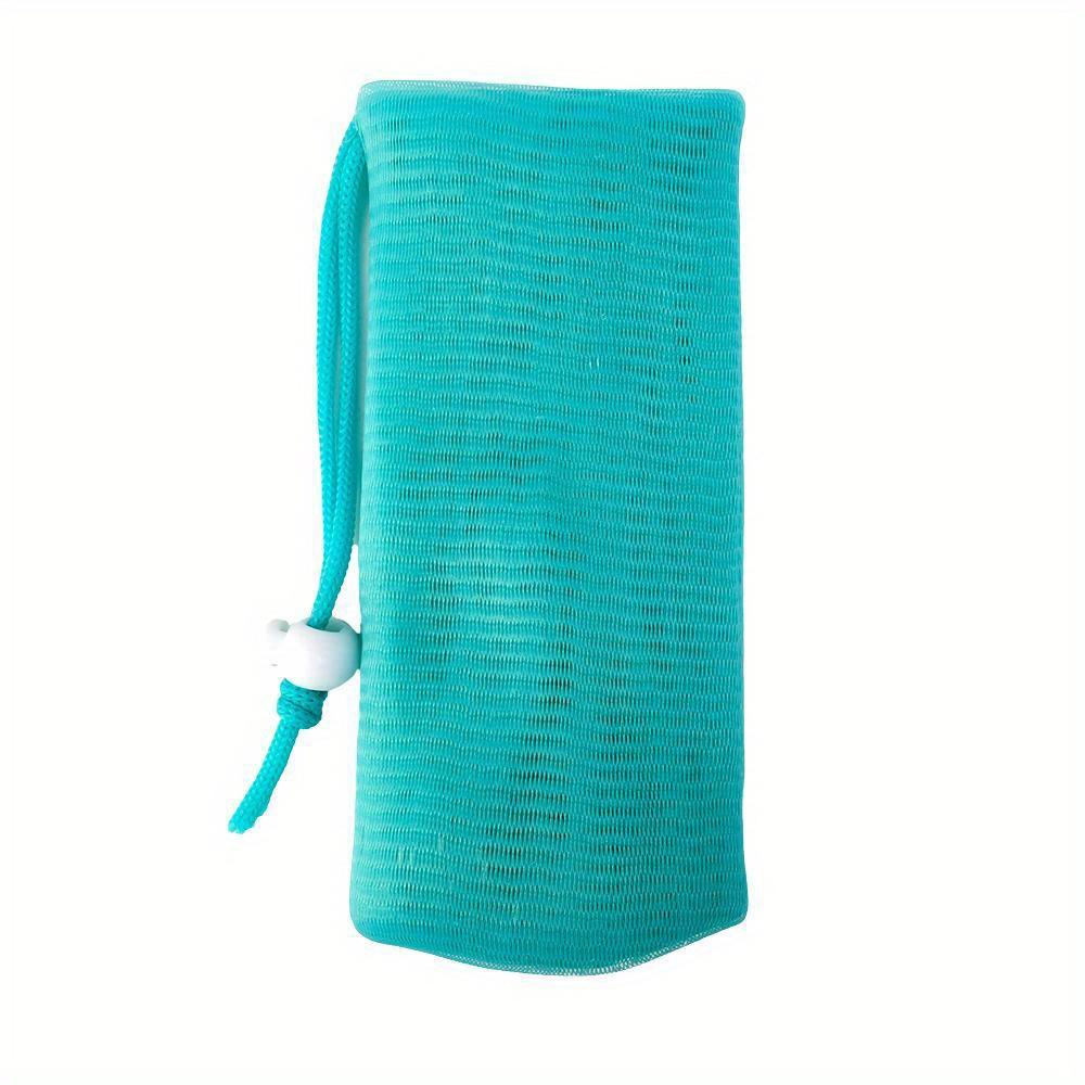 6-слойные утолщенные пенящиеся мешочки для мыла, очищающее средство для лица, сетчатый мешок, затягивающийся шнурок, сетка для душа, пена для ванны, мытья тела, чистки