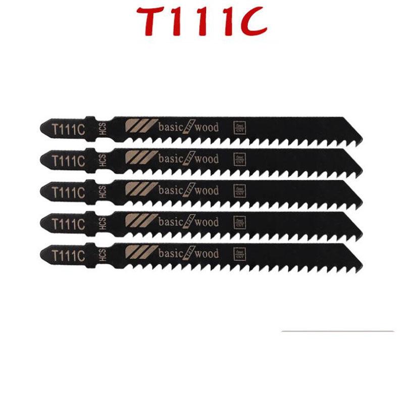 Набор из 5/10 полотен для лобзика с Т-образным хвостовиком HCS, различные полотна для лобзика по дереву, пластику и металлу для Black & Decker Metabo