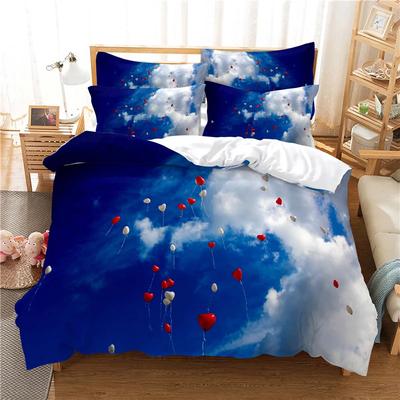 Постельное белье River Water Love Clouds Комплект пододеяльника Высококачественное Супермягкое Удобное Комплект постельного белья 2/3 шт. Прямая поставка