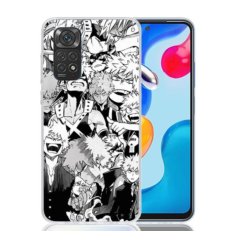 My Hero MHA Bakugou Katsuki Phone Case For Xiaomi Redmi Note 15 14 13 12S 12 Pro Plus 11S 11E 11 11T 10S 10 Art Soft Pattern Cov