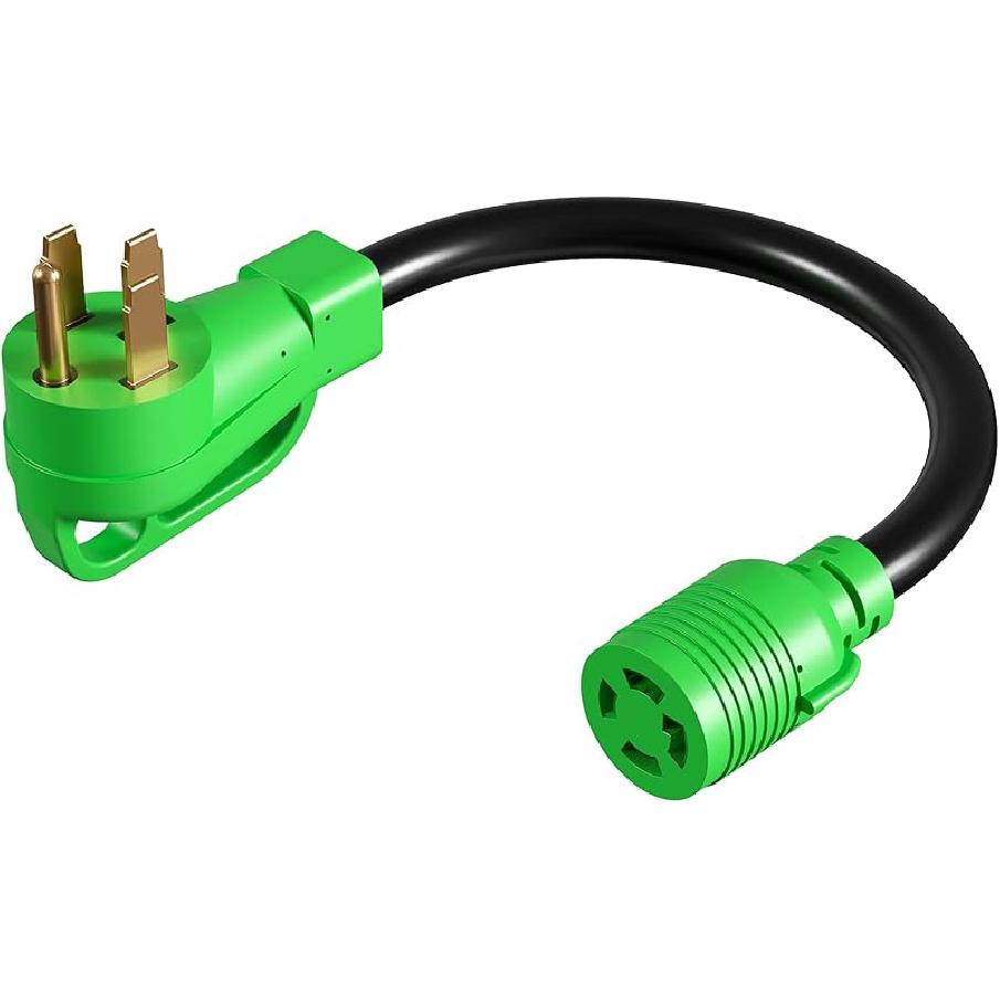 Oviitech NEMA L5-30P к NEMA 14-50R RV Адаптер для генератора Шнур питания, 250В, SJTW 10AWG*, 30А Вилка к 50А Розетка Адаптер для преобразования генератора,
