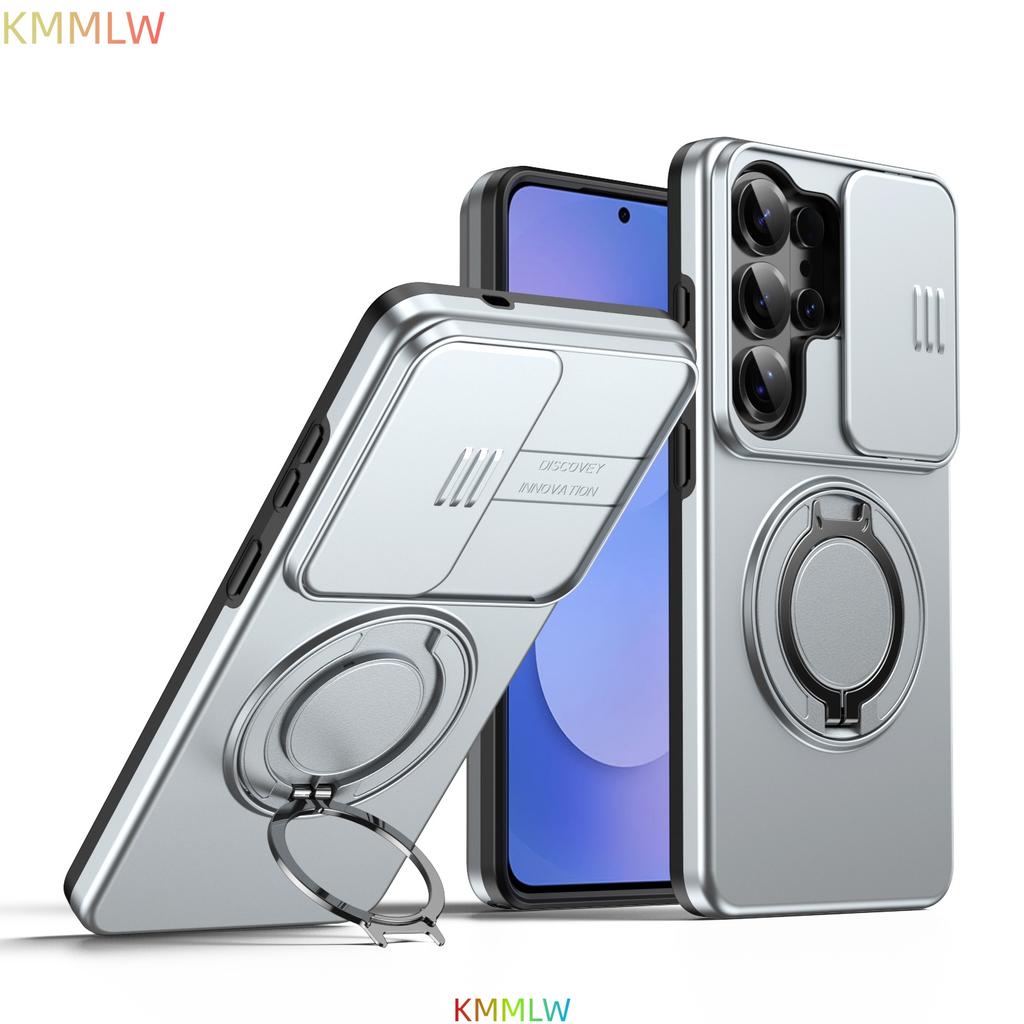 Ударопрочный Магнитный Чехол Для Magsafe Для Samsung Galaxy S26 Ultra S25 S24 Plus S23 Слайдер Кольцо Защиты Камеры Подставка Защитная Крышка