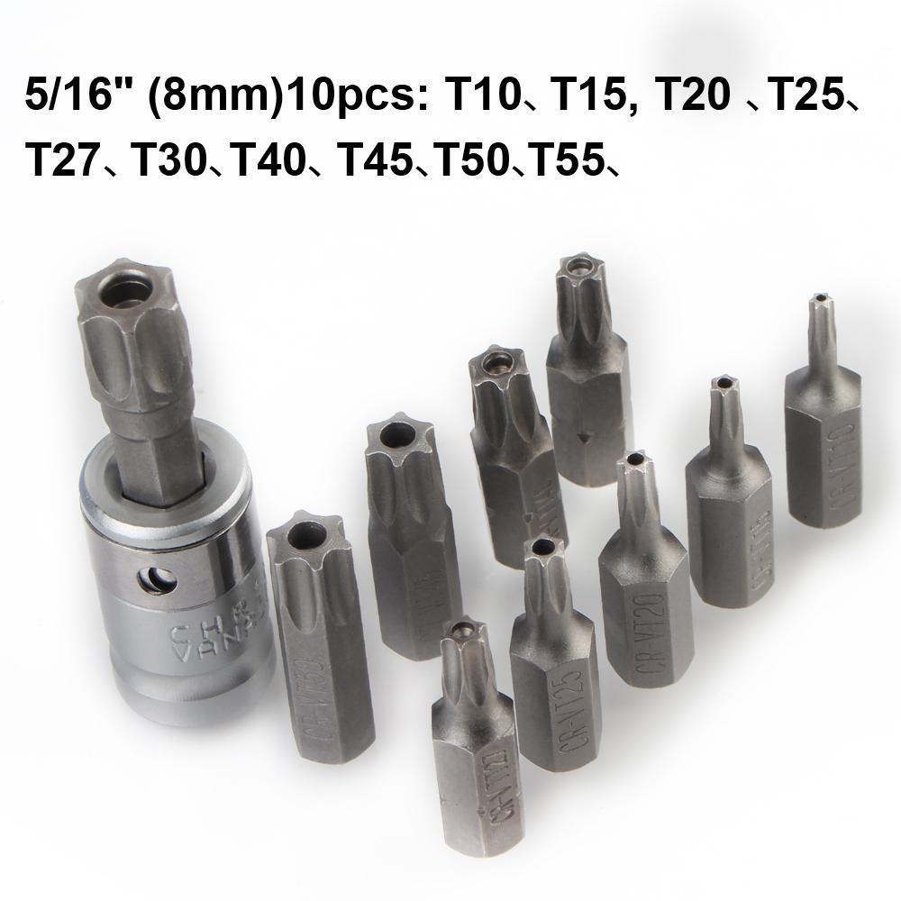 Набор шестигранных ключей Torx Star для ремонта автомобиля, ручные инструменты для ремонта машин, набор из 34 шт. хром-ванадиевой стали