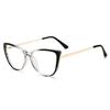 Cat Eyes Finished Myopia Glasses Women Men Cat Eye Nearsighted Eyewear Student Glasses Diopters Minus -1.0 -1.5 -2.5 To -6.0