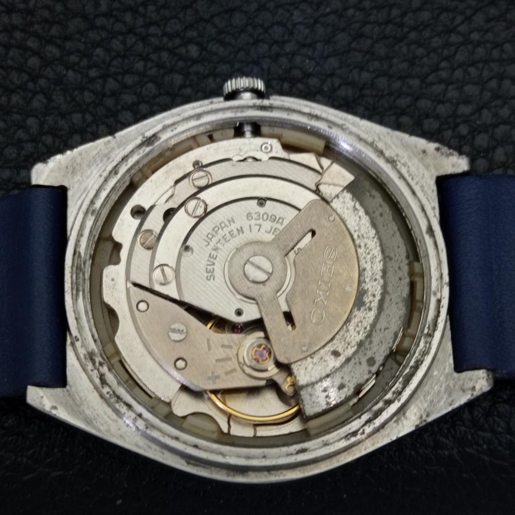 ВИНТАЖНЫЕ МУЖСКИЕ ЧАСЫ SEIKO 5 AUTOMATIC 6309A ЯПОНИЯ ЦВЕТ НЕБЕСНО-ГОЛУБОЙ ЦИФЕРБЛАТ a500835-5