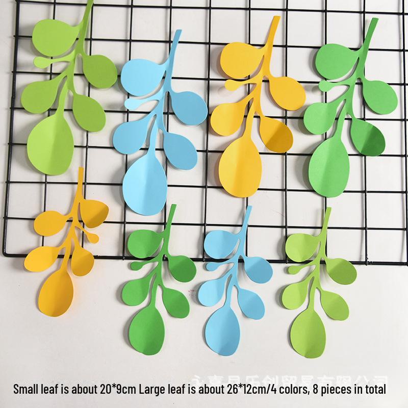 Декор стен в виде листьев и цветов в скандинавском стиле для школьных классов, торговых центров и детских комнат