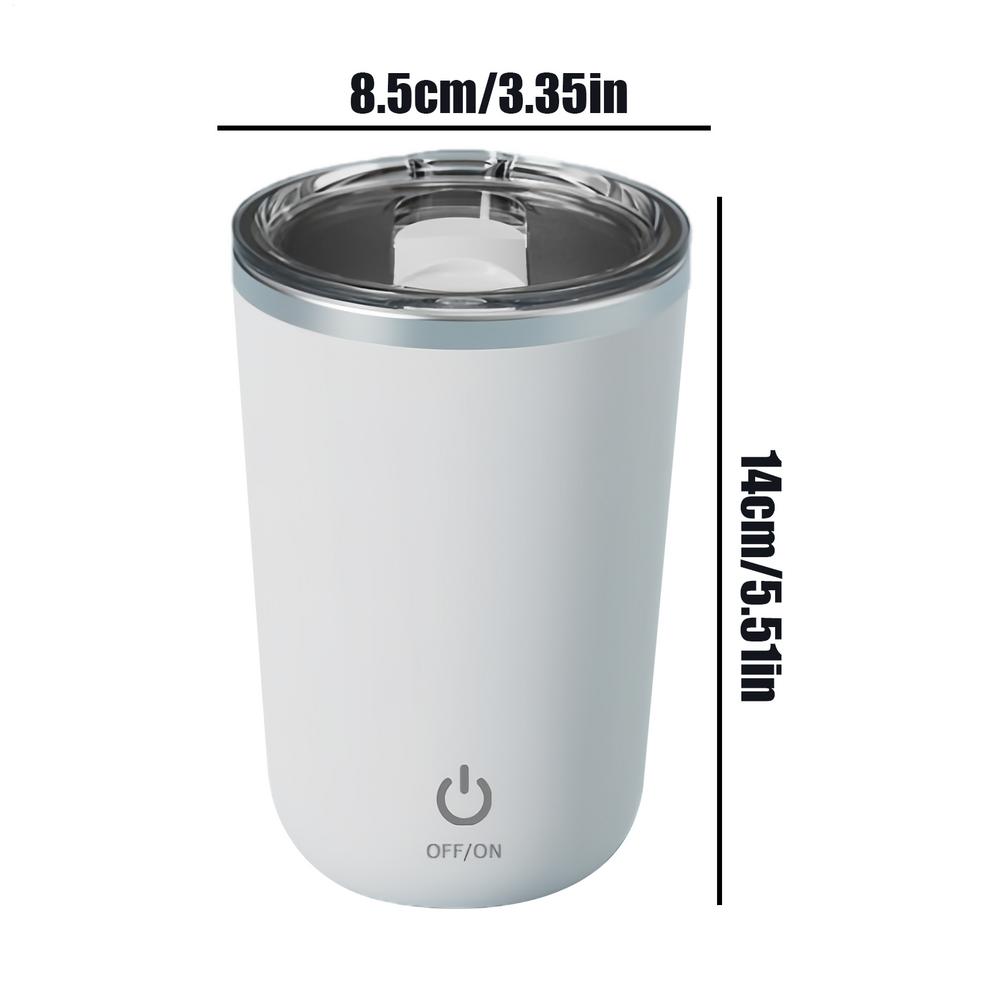 350ml Automatic Self-Stirring Mug 304 Stainless Steel Rechargeable Magnetic Mug Milk Mixing Cup Smart Mixer Water Bottle