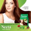 Neeta Hair Хна Цвет Натуральный Коричневый Краска для Волос с 5 Натуральными Травами, Краска для Волос без Аммиака для Женщин и Мужчин (125 г, упаковка из 4 штук)
