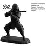 Dark Warrior Desk Decor 3D Printed Samurai Figurine with Swords, Cool Statue, Stable Niche Trendy Art Base Desktop Ornament for Gaming Room And Office