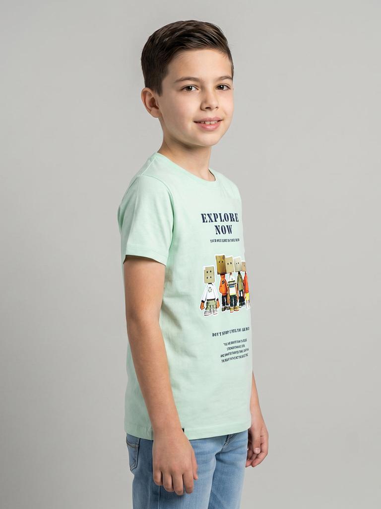 Monte Carlo Boy Regular Fit Light Green Tshirt