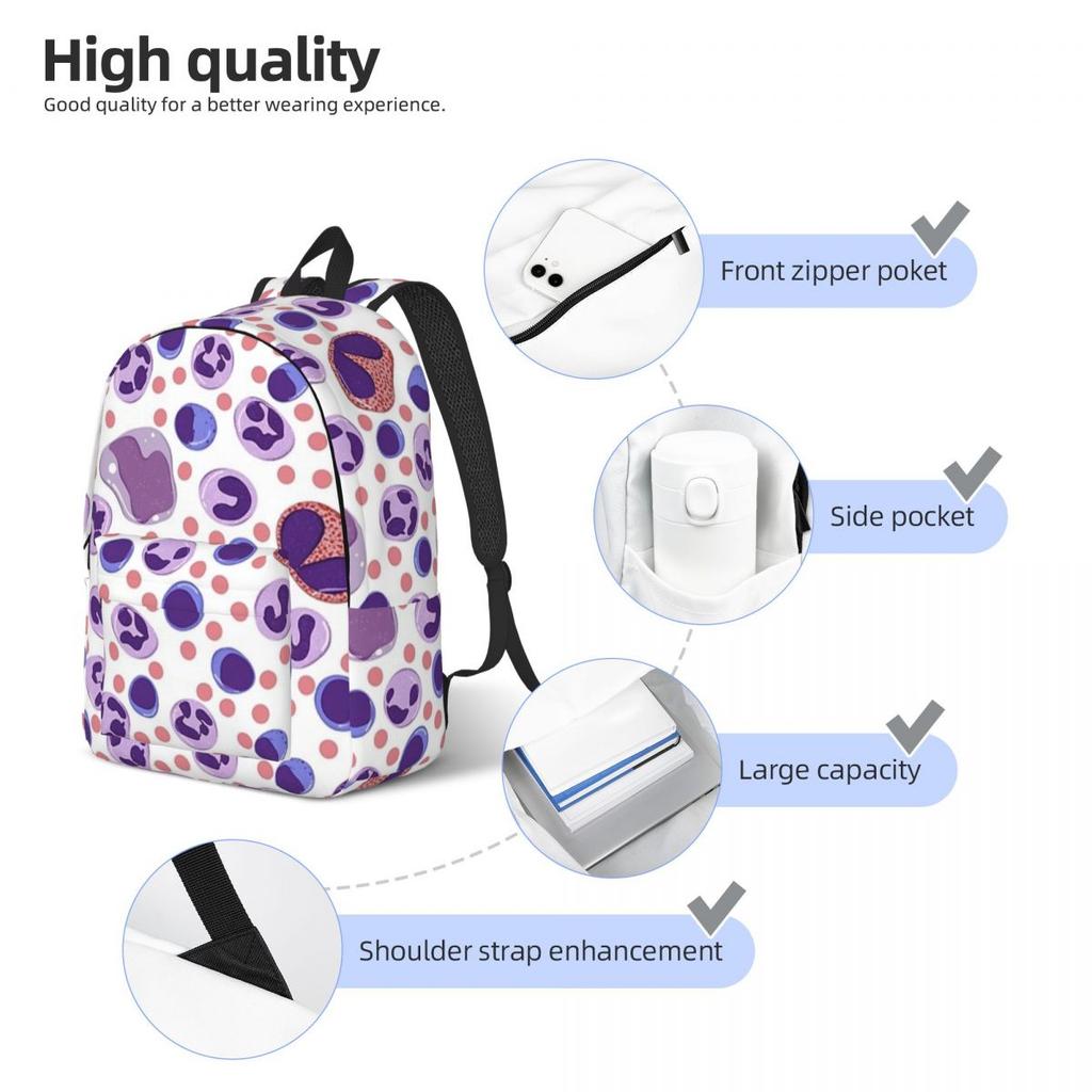 Lemurs In A Blue Jungle Rucksack Hot Sale Daily Pack Spacious Children School Carrier School Bag Carry Bags for Men Women