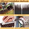 6Pcs Plastic Bird And Pigeon Spikes Fence Wall Spikes Bird Deterrent Spikes Anti Bird Spikes for Outside to Keep Birds Away NEW