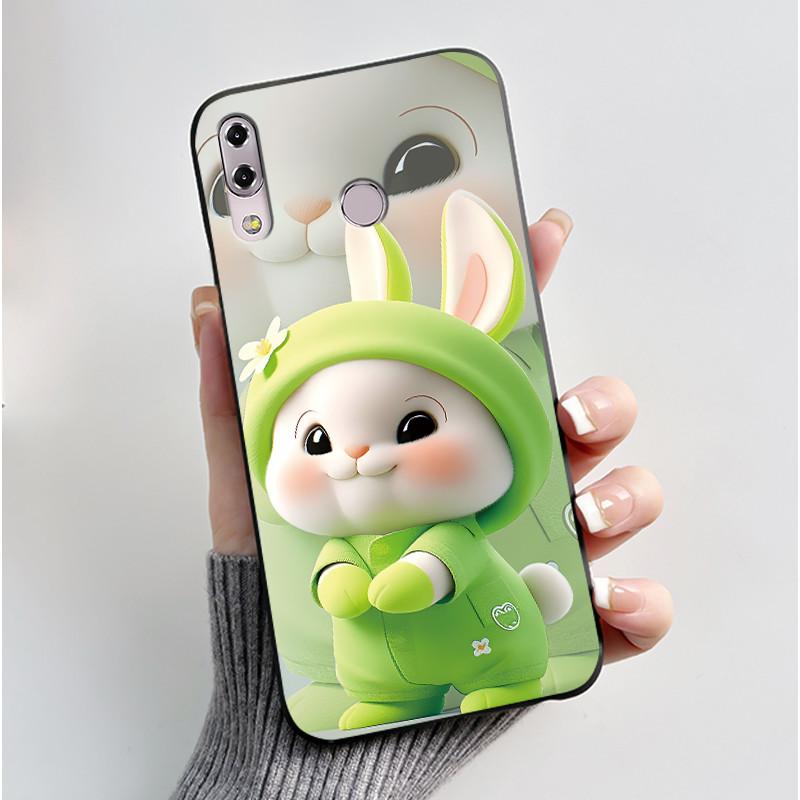 For ASUS Zenfone 5 ZE620KL ZF620KL X00QD 5z ZS620KL Z01RD Case Luxury Cute Love Rabbit Funny Black Soft TPU Silicone Back Cover