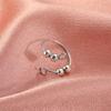 Resizable -anxiety Ring With Beads Rotate Rings Trendy Jewelry