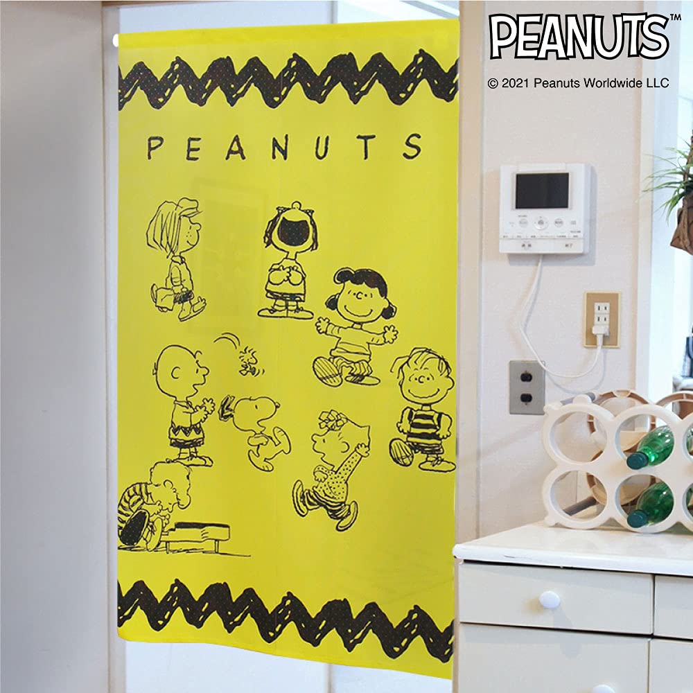 Noren Kobo Snoopy Goods Noren Noren Разделитель комнаты Штора Все Любят СНУПЫ АРАХИС Ширина 85 см Длина 150 см 11216