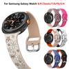 Гравированный ремешок для Samsung Galaxy Watch 8/8 classic Силиконовый браслет correa Galaxy Watch 7/FE/6/5/4 Classic/5 Pro Ремешок без зазоров