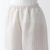MUJI Naturally Derived Cool Touch Lyocell Hemp Пижама с короткими рукавами FDB06A3S Светло-серая полосатая XL Женская