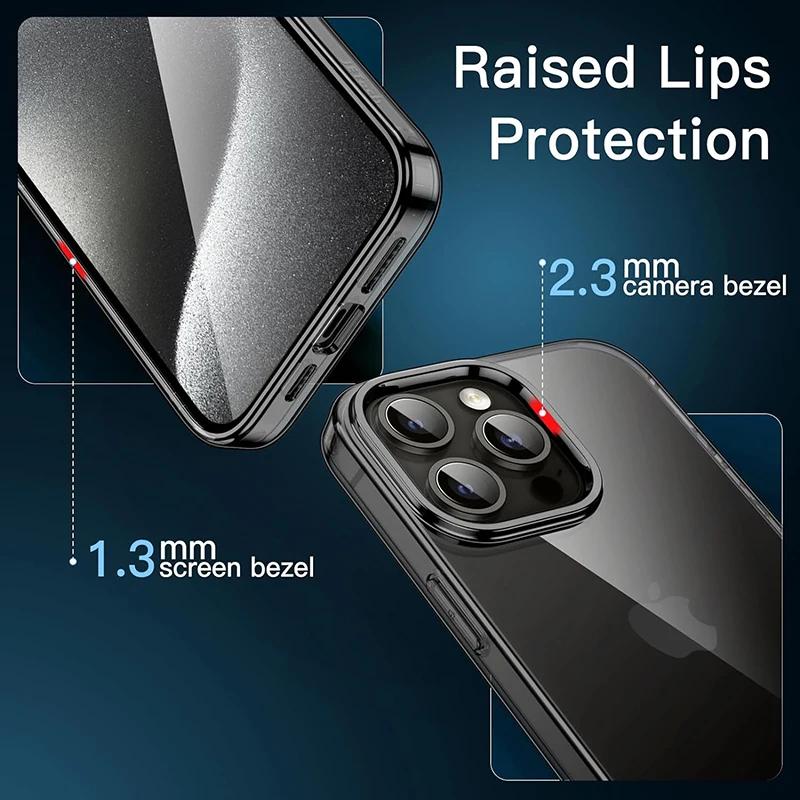 Transparent black silicone soft TPU case for For Iphone 16 15 Pro Max carcasa ultra thin case for For Iphone 14 13 12 mini 11 pro Max