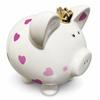 Ceramic Crown Piggy Bank for Kids and Adults