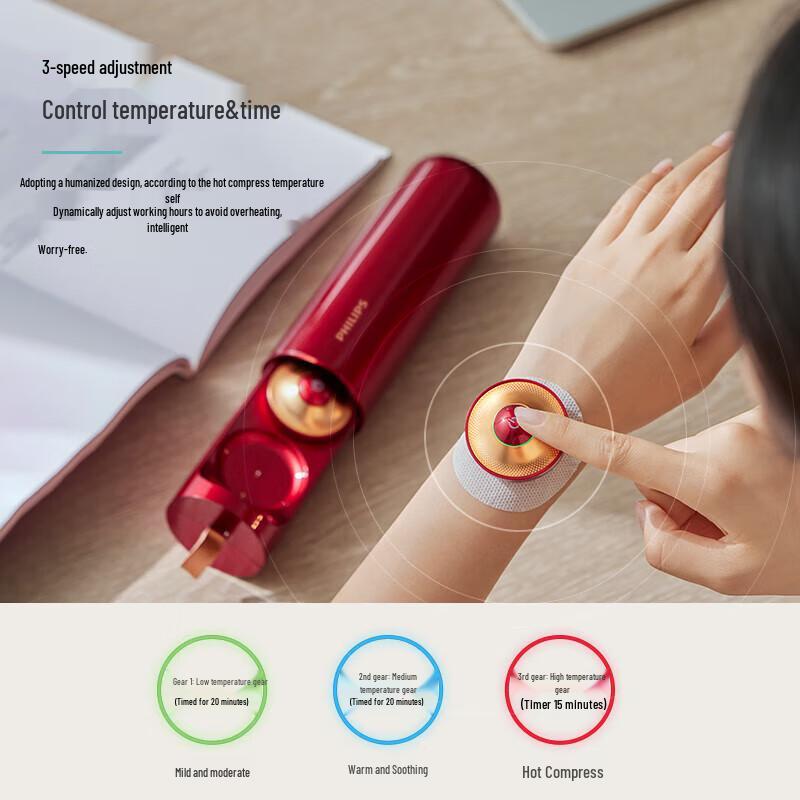 Philips Портативный массажер с полынью PPM3602N, штекер CN (адаптер в комплекте)