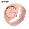 Fashion Sanda Ladies Students Quartz Soft Silicone Strap Dress Simple Wrist Watch Sport 5bar Waterproof Relogio Feminino