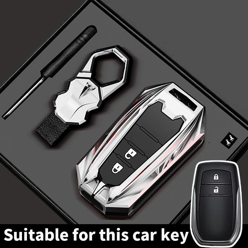 Чехол для ключа автомобиля для Toyota Hilux 2024 Yaris Corolla 2023 Rav4 2021 CHR Revo Auris Innova Highlander Venza Держатель для ключей