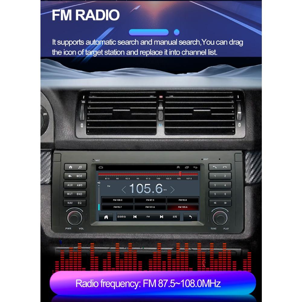 Car Radio Multimedia Player For BMW X5 E53 E39 M5 E38 1996-2007 2 Din Android Carplay GPS Autoradio 2+32GB