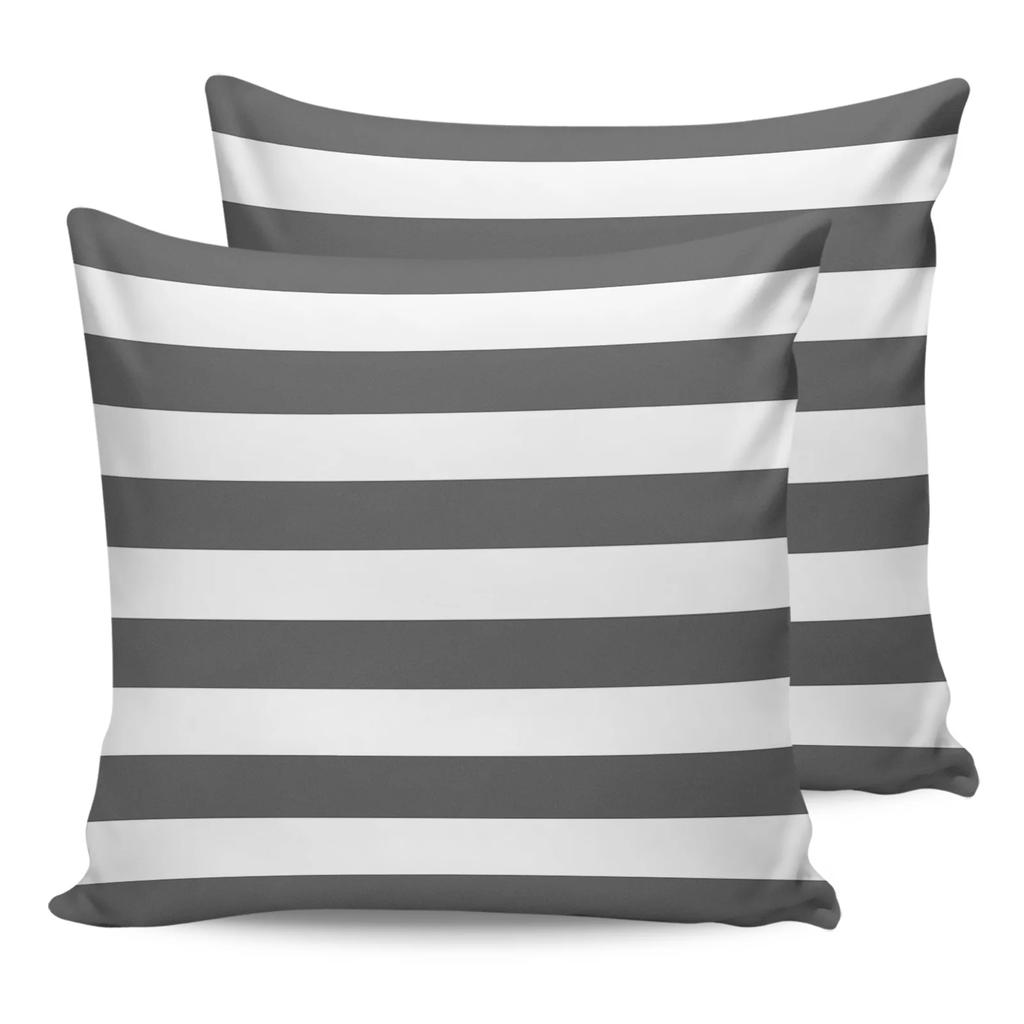 Водонепроницаемая наволочка с темно-синими и белыми полосками для украшения дома и офиса, наволочка для подушки на стул, диван