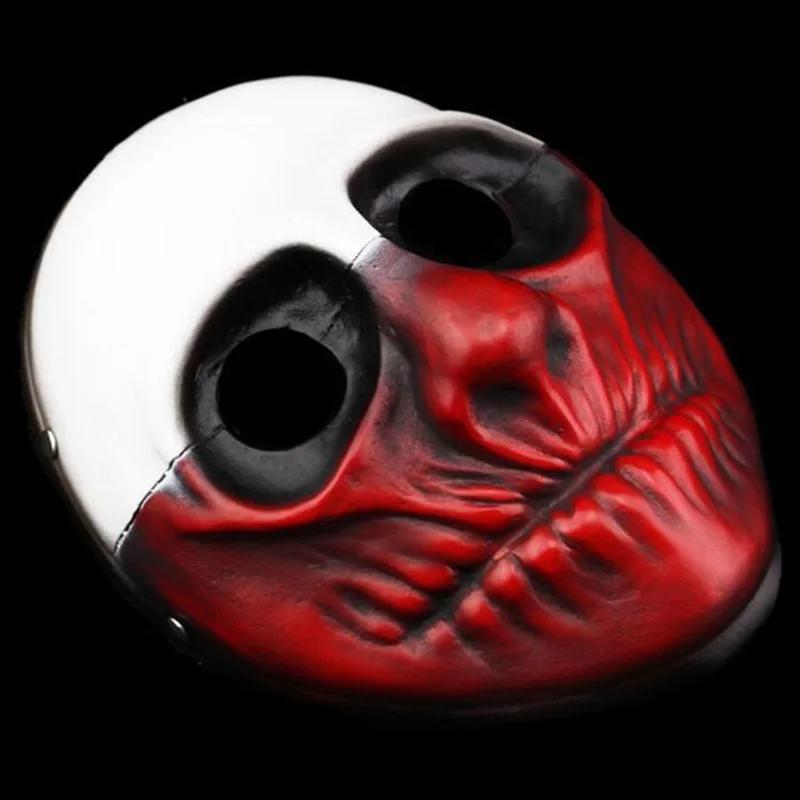 Payday 2 Resin Mask Heist Dallas/Wolf/Chains/Hoxton Cosplay Halloween Collection Horror Clown Masquerade Carnaval Costume Props