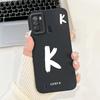 For ITEL S16 Cover For ITEL Vision 1 Pro Case Simple Fashion Letters A-Z Pattern Design Silicone Shockproof Bumper