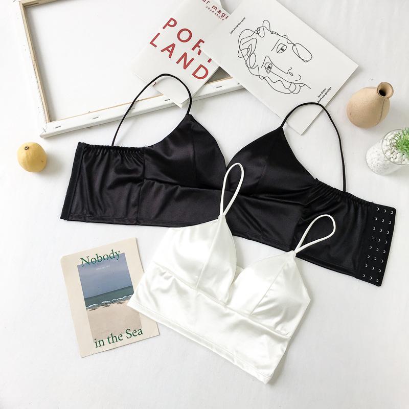 Сексуальные женщины сексуальный ремень шелковый гладкий глубокий бюстгальтер без косточек бюстгальтер пуш-ап бюстгальтеры