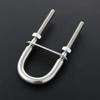 1Pcs Bow Stern Marine U-bolt Metal Screw Pads Boat Hardware with Nut 304 Stainless Steel Eye Rope Rigging Yacht Accessories