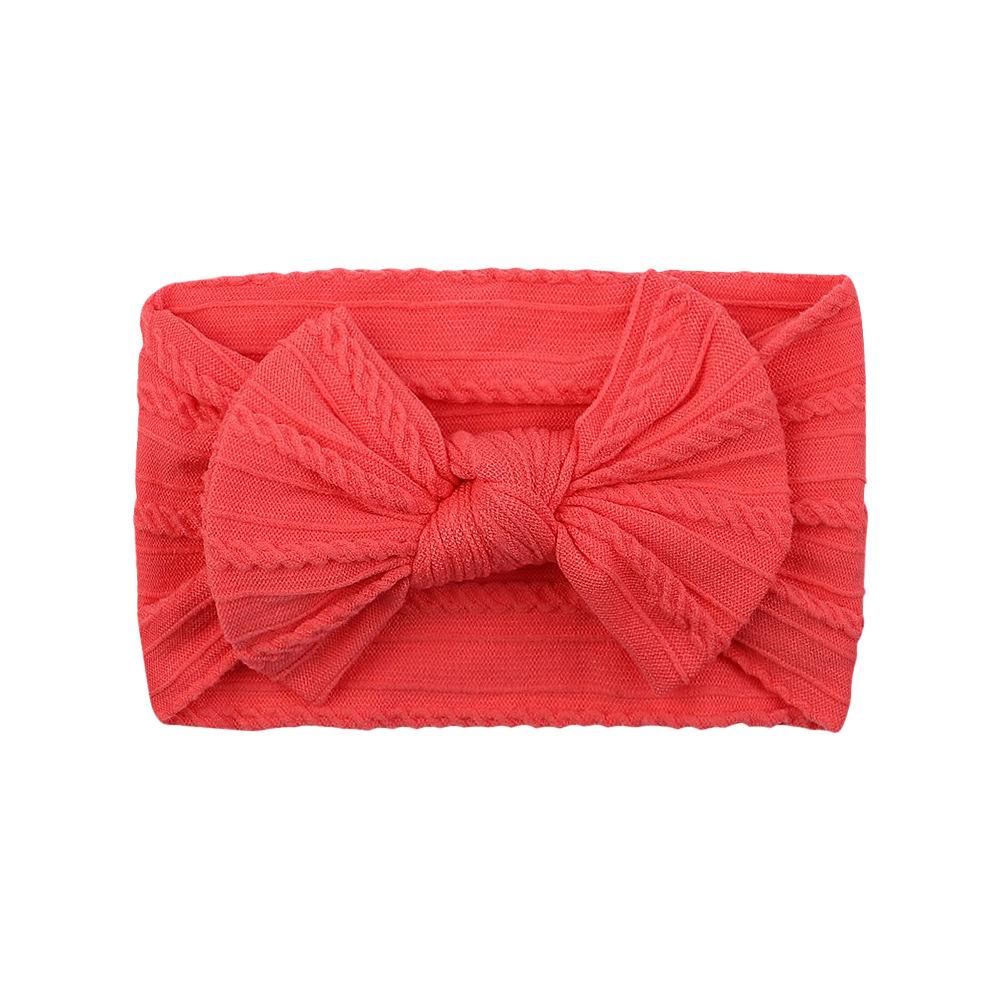 Детская повязка на голову, Эластичная повязка с широким краем и бантом