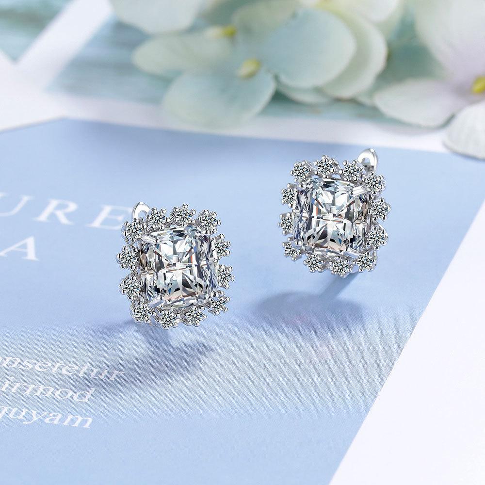 Lindon Fashion Copper Alloy Zircon Jewellery Drop Earrings For Women Wedding Party Gifts