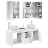 5 Piece Bathroom Cabinet Set White 53 x 15.5 x 70 cm