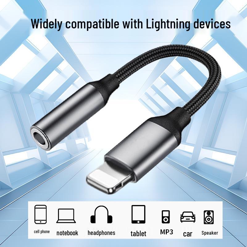 Плетеный аудиоадаптер Apple Lightning на 3,5 мм для улучшенного качества звука