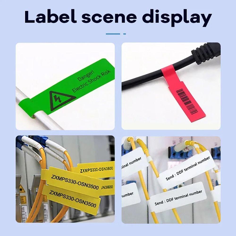 65 шт./рулон Мини Кабельная Бумага для Лазера Самоклеящаяся Термо Кабельная Наклейка Для Niimbot D101/D11/H1