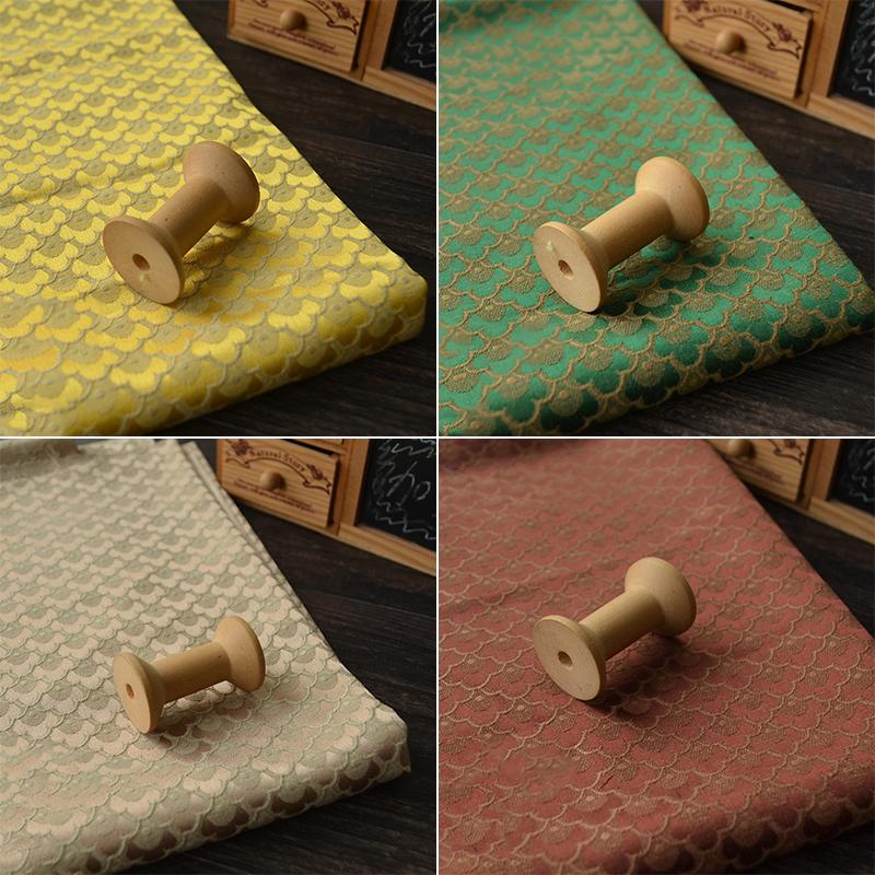 50*150cm Chinese Style Plum Pattern Satin Fabric Soft Retro Damask Woven Brocade Jacquard Fabric DIY Cheongsam Costume Patchwork