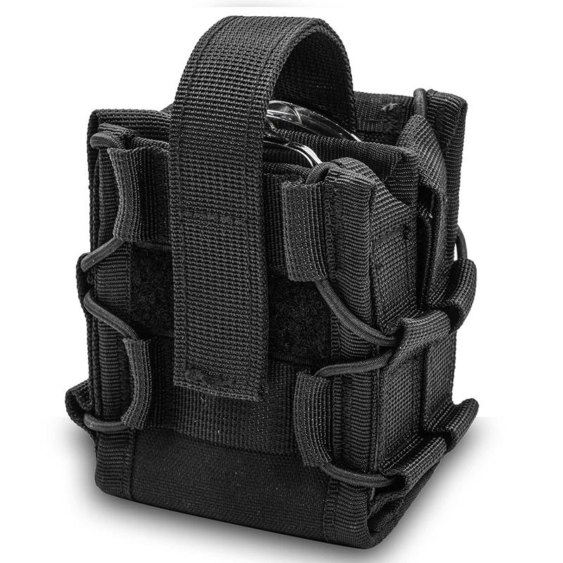 Universal Open-Top Hand-cuff Holster MOLLE Quick Detach Waist Waterproof Hand-cuff Pouch EDC Organizer Outdoor Hunting Gear