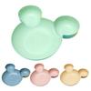 Durable 3-Compartment Space-saving Cute Dried Fruit Snack Plate for Children Serving Plate