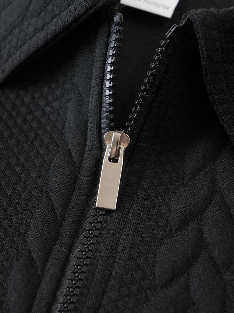 Мужская повседневная толстовка-пуловер с полумолнией и воротником - Стиль Весна/Осень 2025