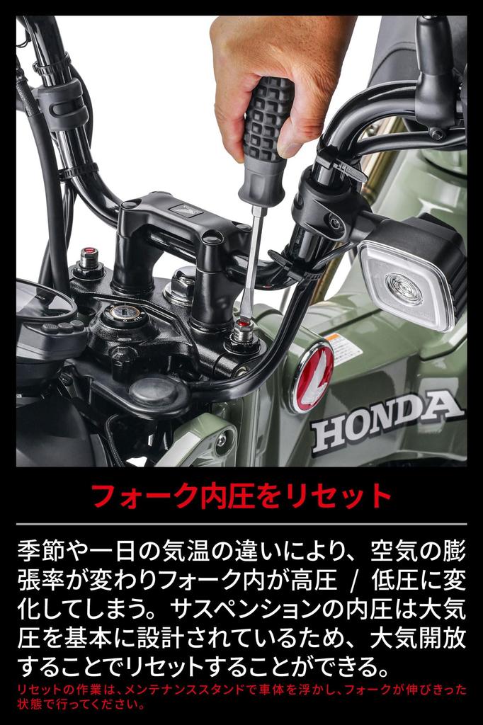 ZETA Racing CT125 (JA65) '23 Верхняя крышка передней вилки Регулятор предварительного натяга Начальная регулировка Воздух