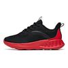Kids Mesh Non-Slip Shock Absorbing Wear-Resistant Breathable Low-Top Running Shoes Kids Sneaker Black Red A31025522A-4