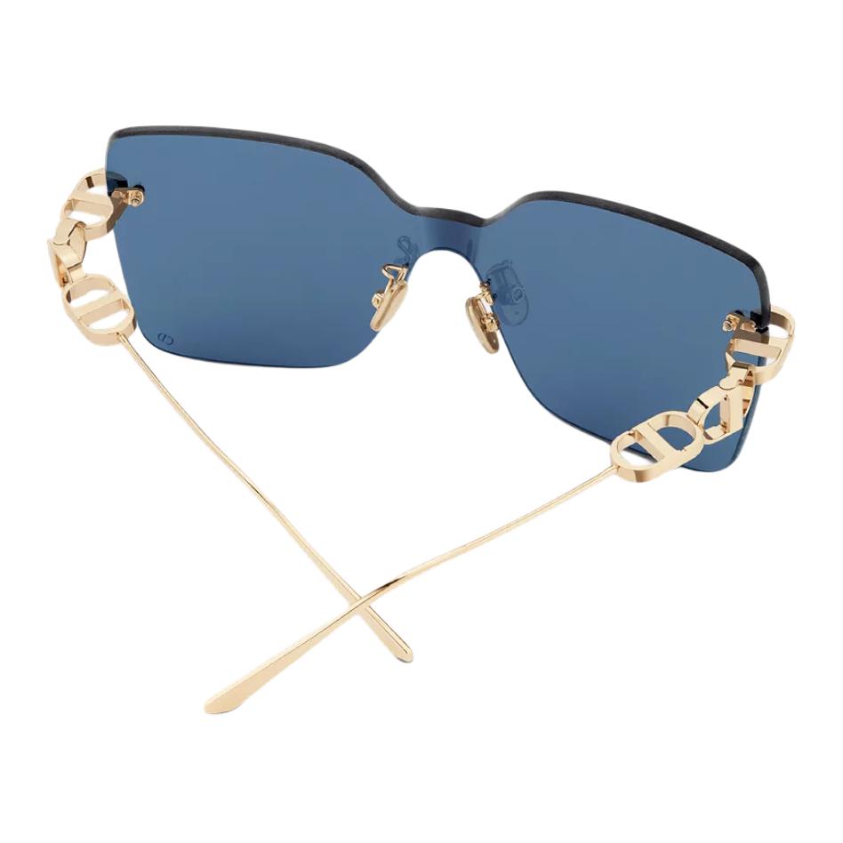 Dior Square Sunglasses With Mirror Legs Men sunglasses Gold CDCHAINM1UB0B0